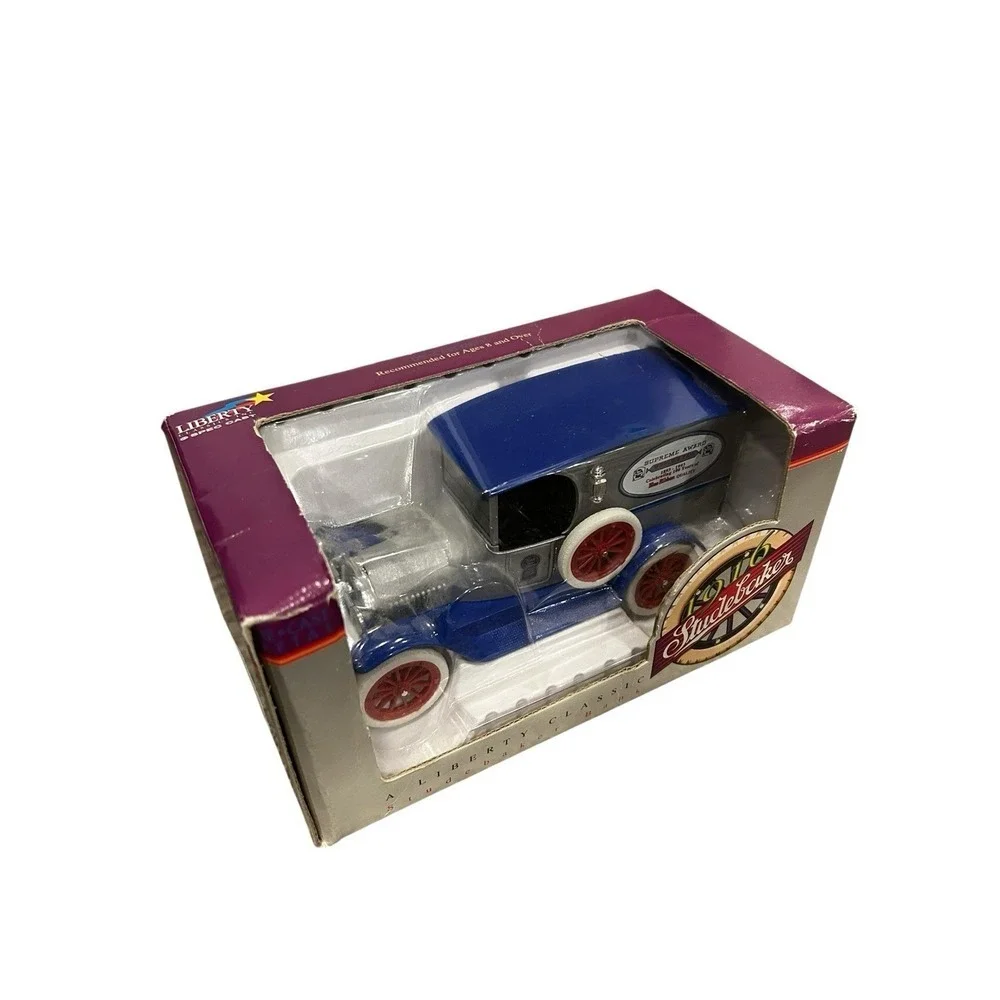 Vintage 1916 Studebaker Bank Liberty Classic Blue Ribbon Delivery Truck NEW